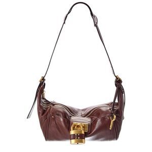 Chloé Paddington Leather Crossbody, Brown